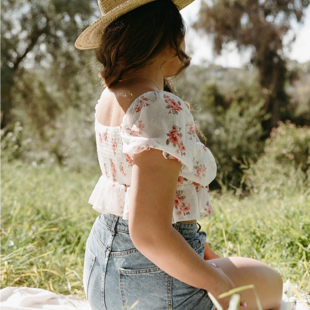 Floral crop top - Picture 3 of 5